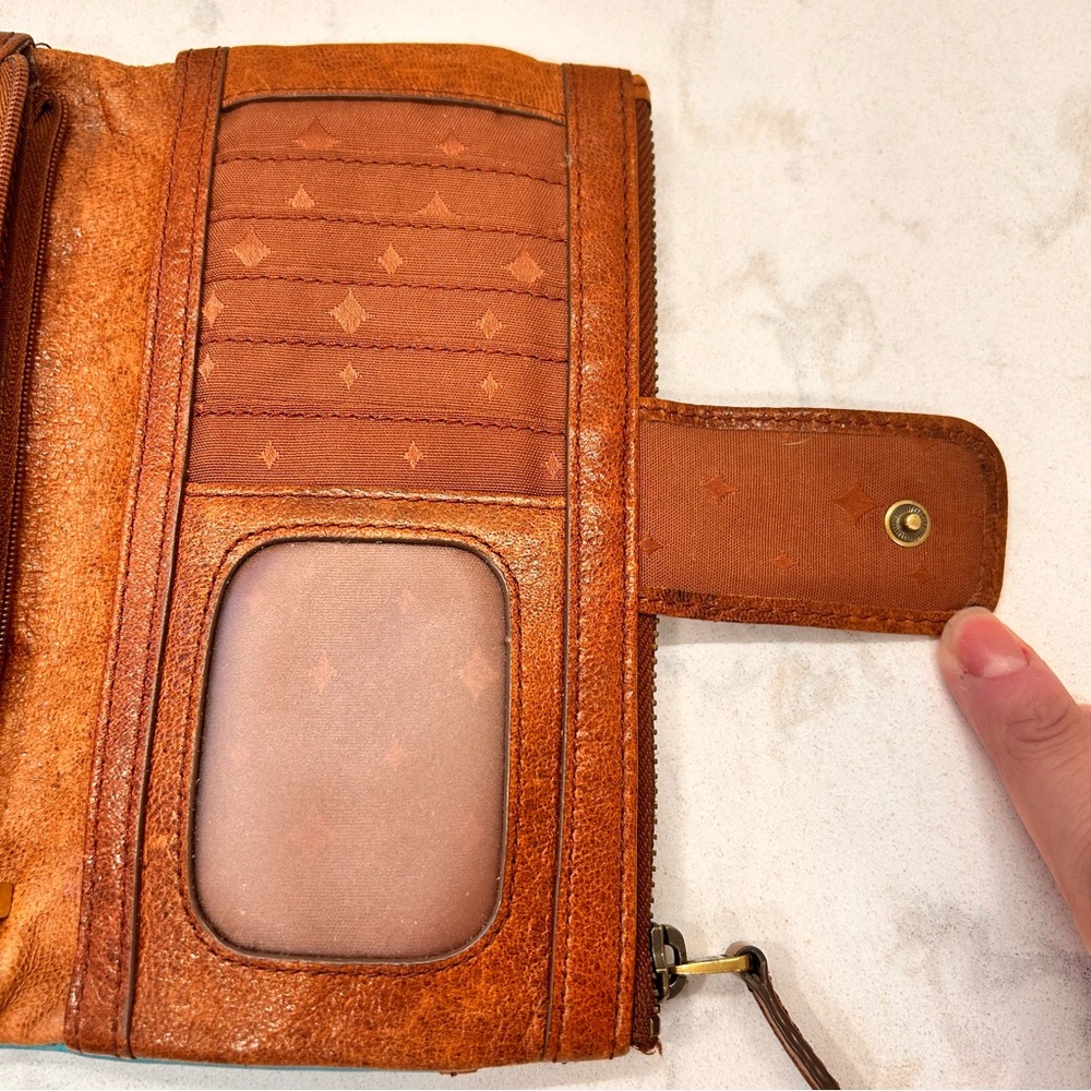 Fossil Emory Patchwork Multicolor Clutch Wallet - image 9